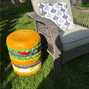 Double patty Burger Stool/Decoration